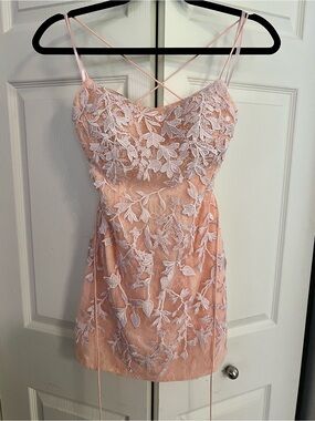 berlin nova homecoming dresses Berlinnova | | Berlinnova Pink Sequin Strappy Prom Dress Size 4 Mini dress